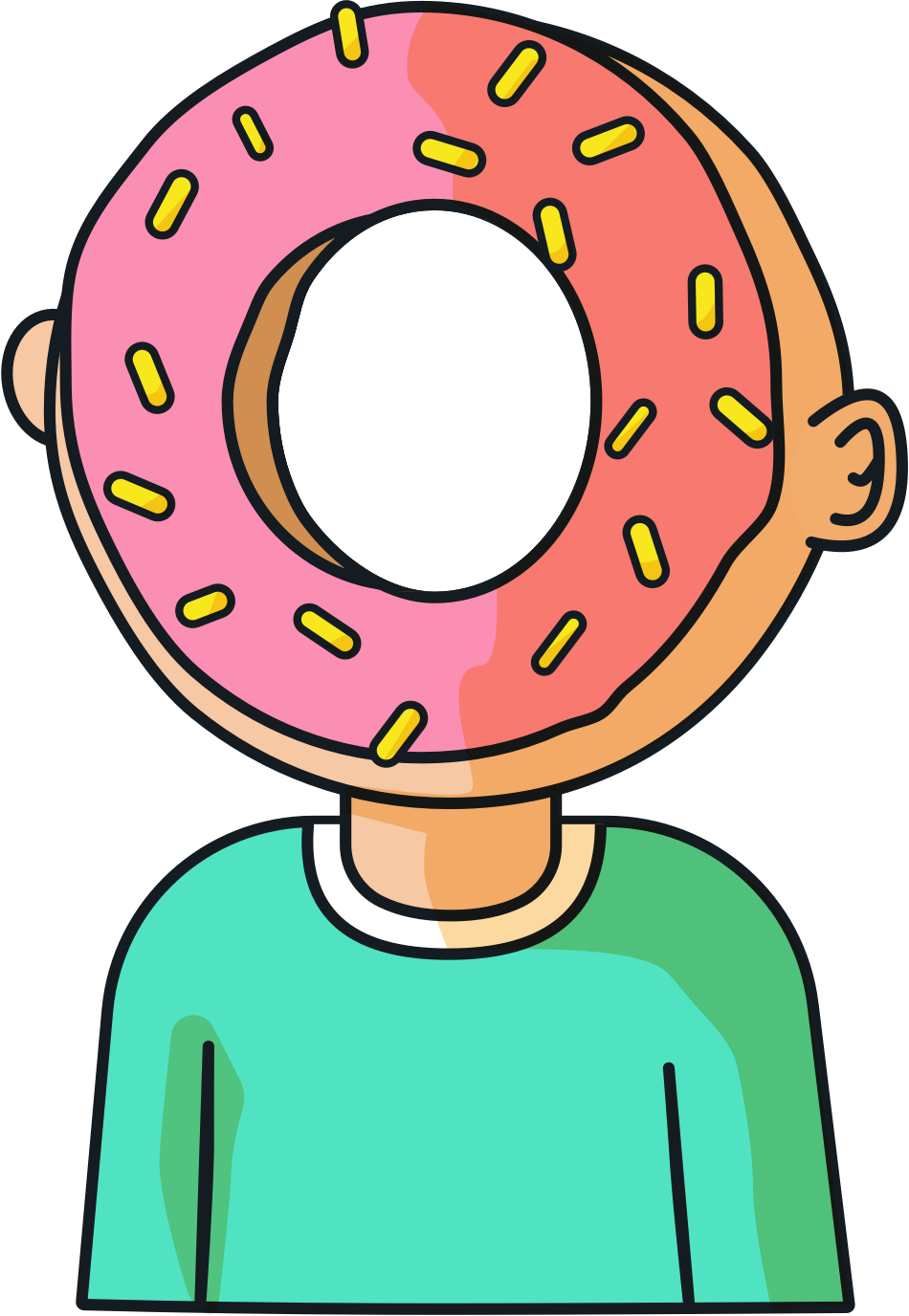 Donut boy illustration